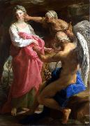 Pompeo Batoni Time orders Old Age to destroy Beauty. USA oil painting artist